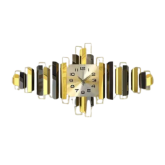 Horloge Murale LED - 95x45 cm - Doré | Smarty Paris 18e